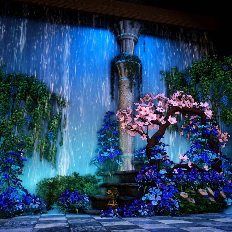 Azure Falls Garden